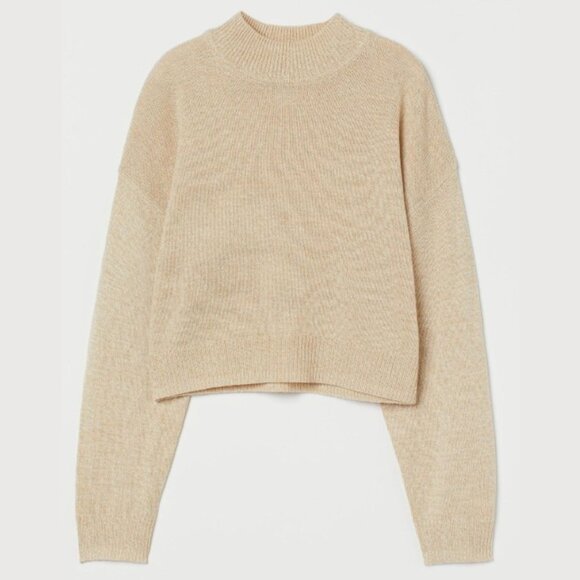 Divided H&M Cream Turtleneck Sweater - SZ S - Picture 1 of 9